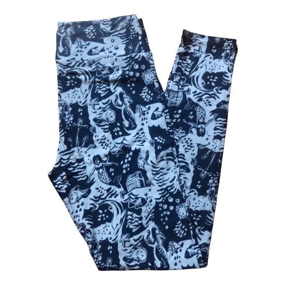 Mermaid LuLaRoe Leggings Rare Hard to Find Unicorn Size OS (2-10) New - Picture 2 of 5